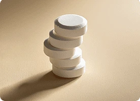 White tablets illustrating Vitamin D3