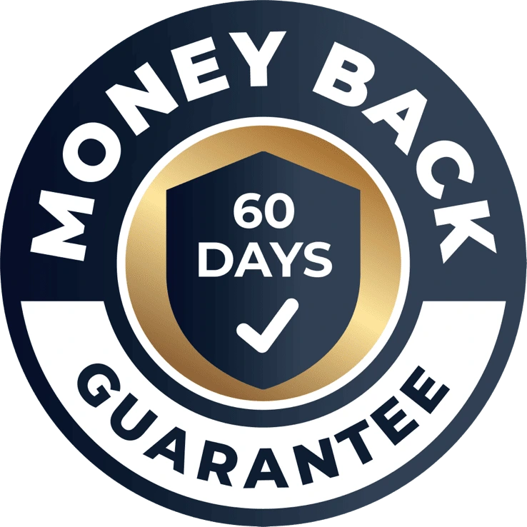 60-day money-back guarantee emblem